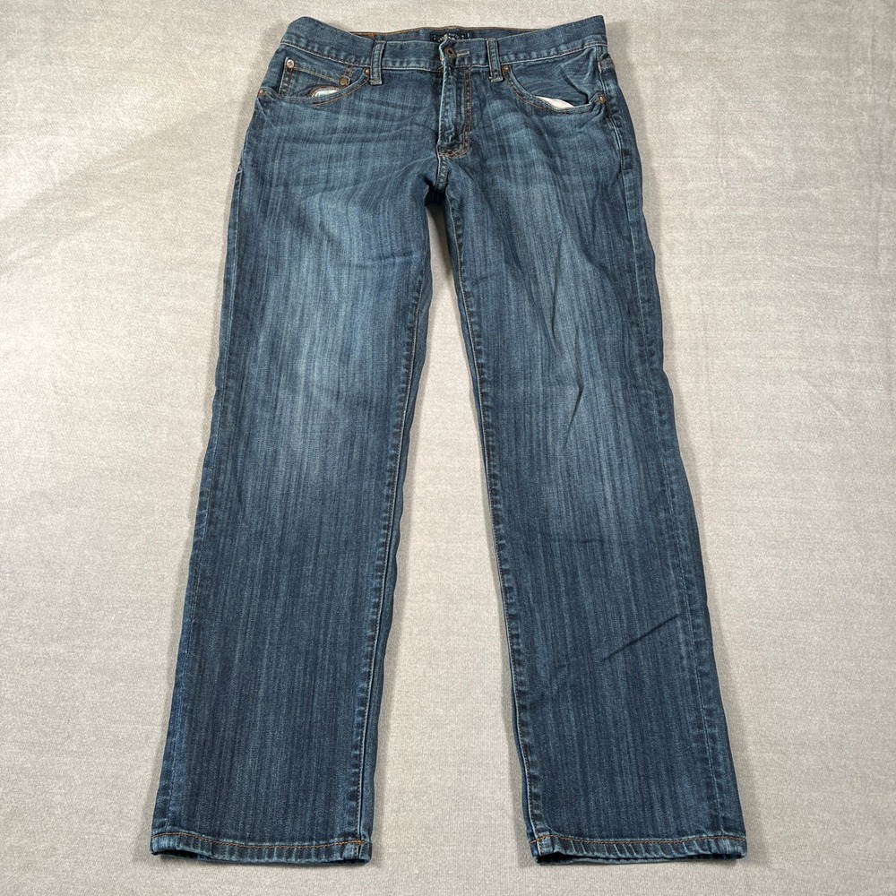 Lucky Brand 221 Original Straight Mid Rise Jeans Mens 32x30 Blue Cotton Blend